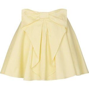 River Island Yellow Bow Skirt